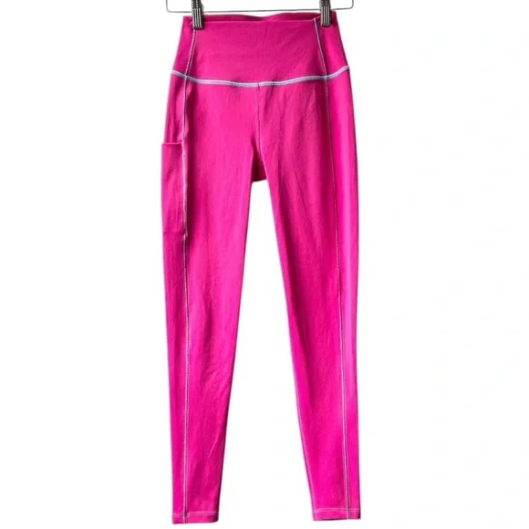SPLITS59 Tread Highwaist Techflex 7/8 Legging Dragonfruit Pink Sz S